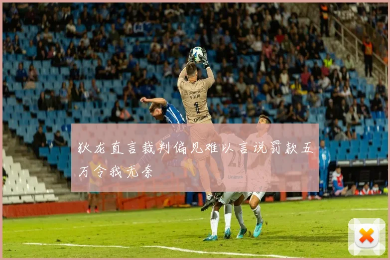 狄龙直言裁判偏见难以言说罚款五万令我无奈